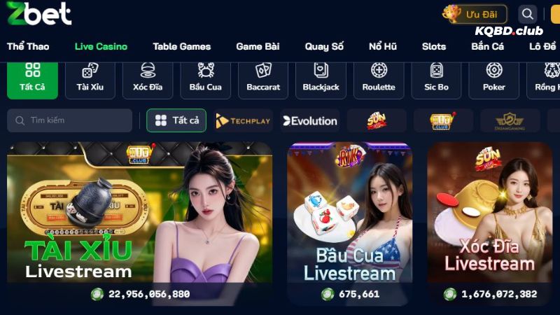 Không gian sòng bạc đẳng cấp Không gian sòng bạc đẳng cấp